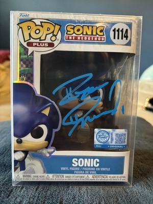 Funko Pop Sonic the Hedgehog Signed By Ryan Drummond