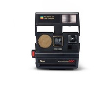 Custom camera, polaroid 600 type land camera sonar autofocus 660 instant film
