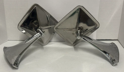 OEM 67-72 Chevy GMC C/K TRUCK BLAZER JIMMY Set Mirrors GM 3985541 3985542 Chrome
