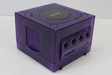 Nintendo Gamecube Console Clear Transparent Purple NTSC-U/C DOL-001 GC RGB LED