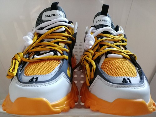 Mens womens trainers UK size 7.5 (grey and yellow) - Picture 5 of 7