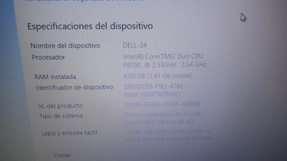 PORTÁTIL DELL LATITUDE E6400 INTEL CORE 2 DUO -  CD/DVD - 120GB - 4GB: - Imagen 3 de 3
