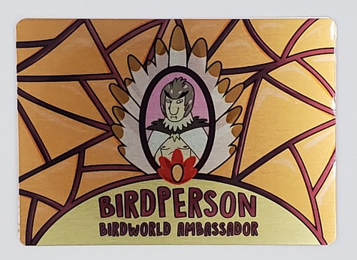 2019 Cryptozoic Rick & Morty Saison 2 M6 Birdperson Convention Exclusivité Métal - Photo 1/3