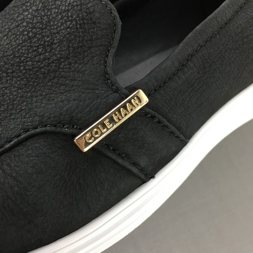 Cole Haan Ella Venetian Loafer Black Nubuck Leather Slip On Shoe Women's 8.5B - Picture 2 of 22