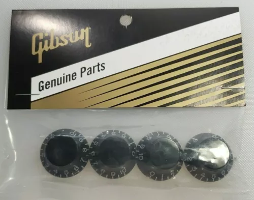 GIBSON Black Top Hat Knob Set Les Paul Genuine OEM Replacement Parts