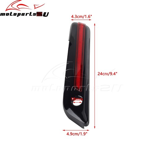 Pair Motorcycle LED Saddlebag Side Latch Light Lamp For Harley Touring 14-Later - Picture 2 of 10