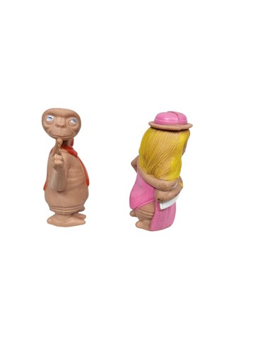 E.T. vintage años 80 Lote de 2 Estatuillas PVC Extraterrestres Teléfono Hogar y Vestido Q30 - Imagen 4 de 7
