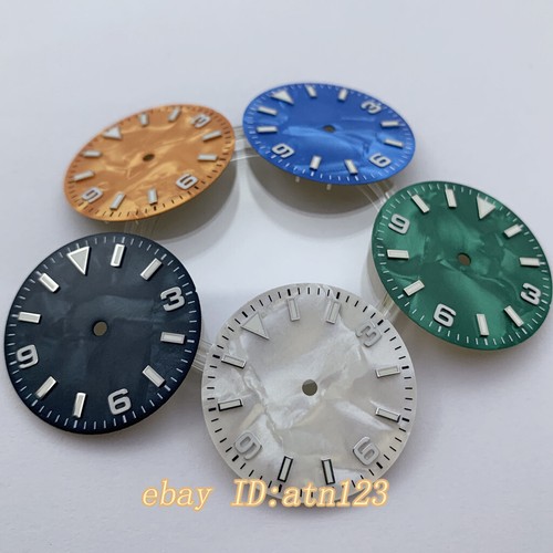 29mm watch dial fit NH35 NH36 ETA 2824/2836 Miyota 8215 Mingzhu DG2813 movement - Picture 4 of 13