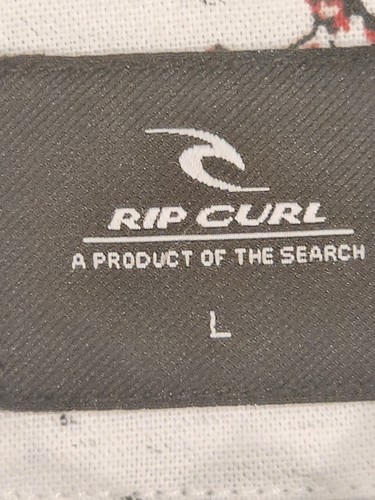 Rip Curl Shirt Mens Medium Green Blue Button Hula Button Up Cotton Casual large - Picture 3 of 3