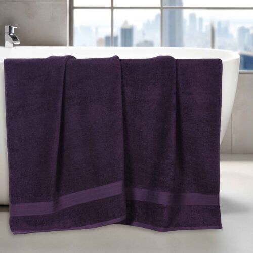 Eco-Friendly Ring Spun Cotton Absorbent Lightweight 2 Piece Bath Sheet Set - Picture 76 of 145