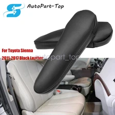 Fits Toyota Sienna 2011-2017 Black Driver &Passenger Seat Arm Rest Cover Leather
