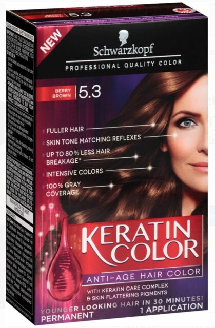 Permanent Hair Color Cream, 5.3 Berry Brown