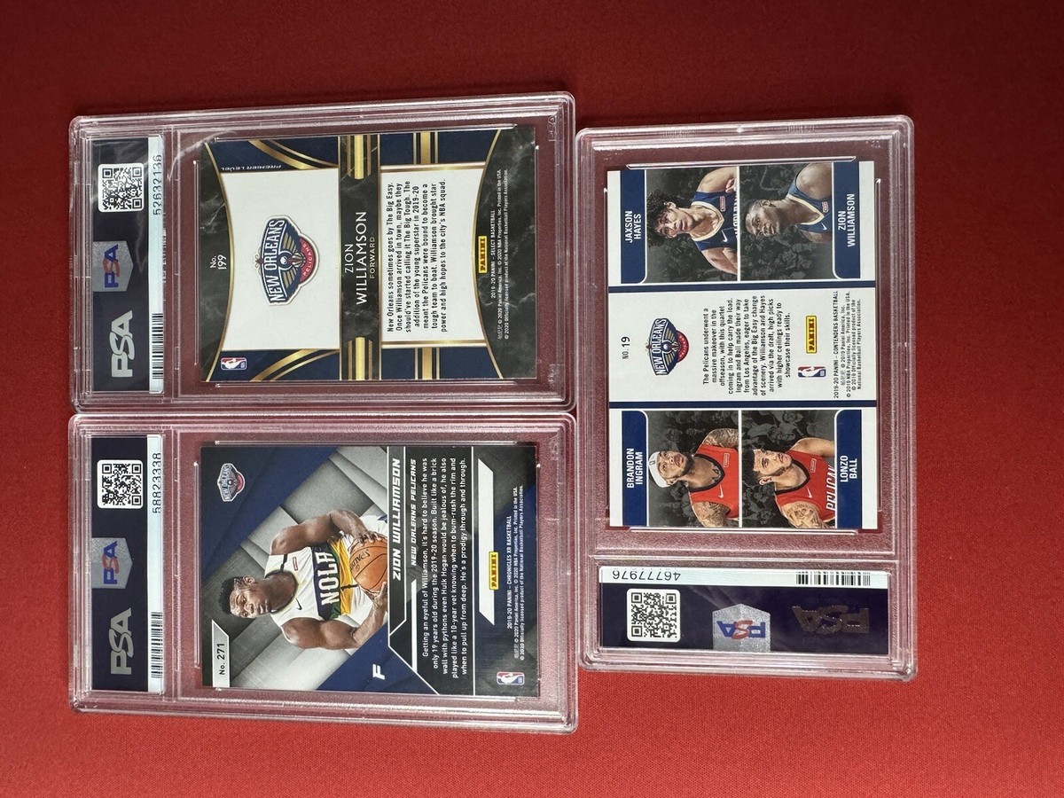 the fighting men's chronicle special TH… 19-20 Panini Chronicles XR #271 Select #199 Zion Williamson (RC