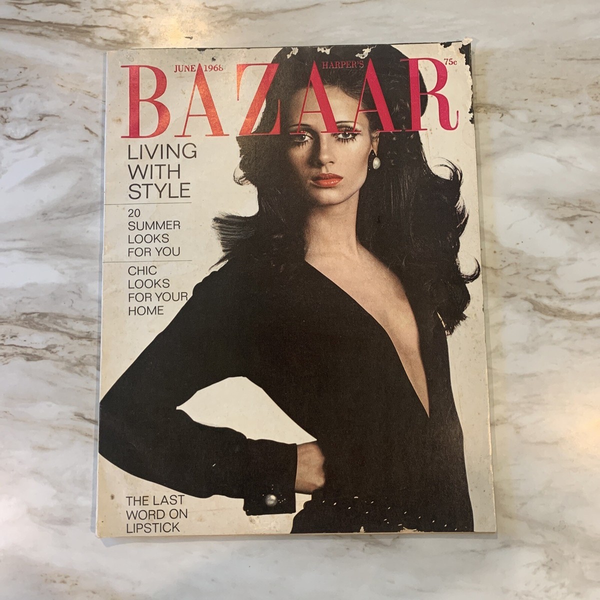 Harper's Bazaar June 1968 Mainbocher Mrs. Wyatt Emory Cooper | eBay