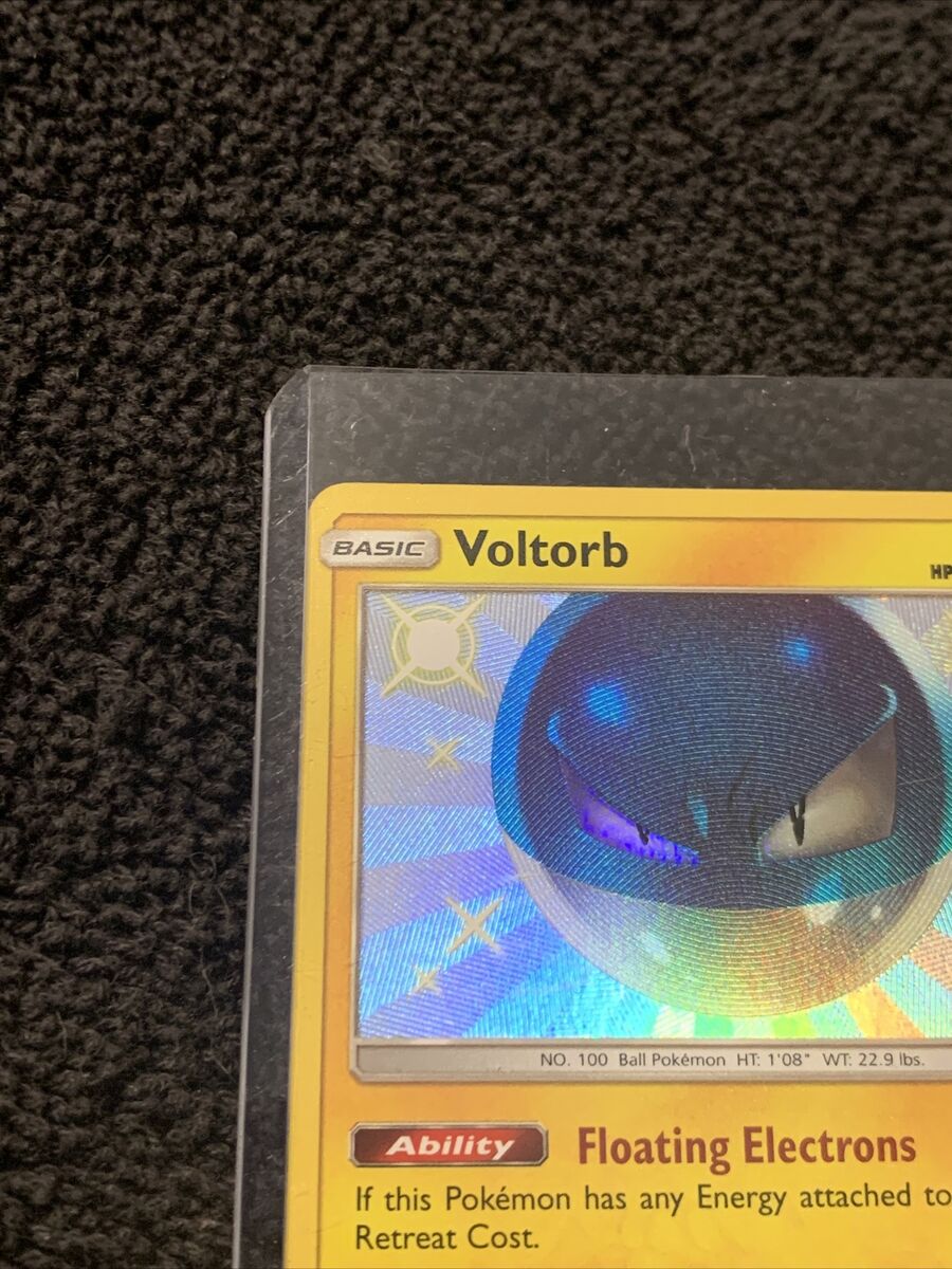 Voltorb SV13/SV94 Hidden Fates Shiny Vault Holo Pokemon Card Near Mint