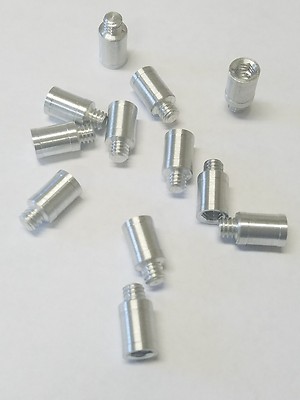 10 Grain FACT Arrow Weight Screw Combo 12ct .246 shafts Alum. gr Hex on Back USA