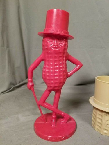 Original Mr. Peanut Plastic Bank & Cup Vintage Advertising Clean & Great Shape - Picture 3 of 6