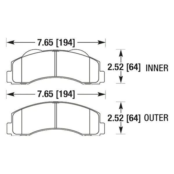 Pastillas de freno delanteras compuestas Hawk Light Truck y SUV LTS para Ford F-150 10-20 Foto 3 de 3