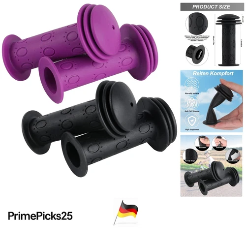 Kinder Fahrradgriffe Gummi 22 mm rutschfest ergon. Schutz Zubehör