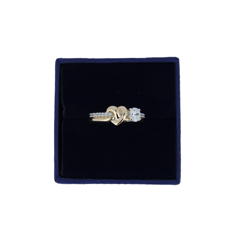 Swarovski Lifelong Heart Ring Silver & Rose Gold 5512626 US Swarovski Lifelong Heart Ring Silver & Rose Gold 5512626 US