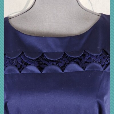 Club Monaco Navy Scalloped Lace Cutout Midi Sheath Dress | Women's 6 | eBay Club Monaco Navy Scalloped Lace Cutout Midi Sheath Dress | Women's 6 | eBay