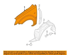 HYUNDAI OEM 06-11 Accent-Front Fender Left 663111E300