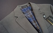 LAUREN RALPH LAUREN Two-Button Notch Lapel Sport Coat Blazers Grey NWT 295
