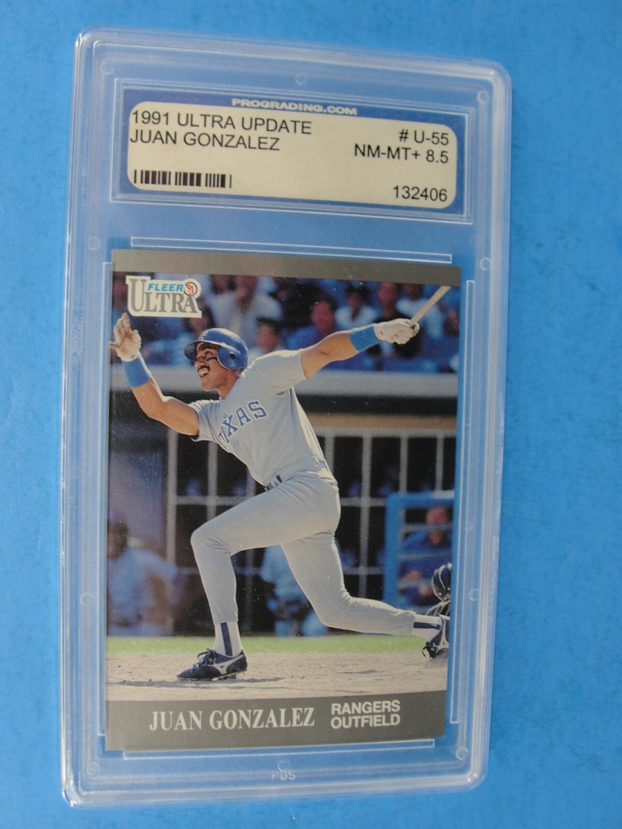 1991 Fleer Ultra Update #U-55 Juan Gonzalez Rookie PGS 8.5 NM MT 