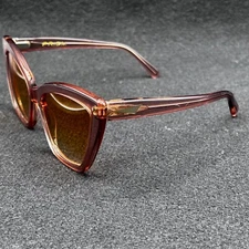 Prism Lovingly Sunglasses - Peach Crystal w/ Gradient Amber Lenses - Italy Used