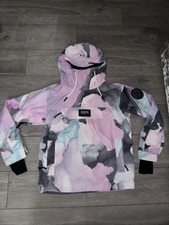 Dope Thin Ski Snow Jacket Coat Size S Multicoloured Hooded Vgc