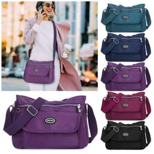 Womens Waterproof Messenger Cross Body Ladies Handbag Shoulder Bag Large Purse