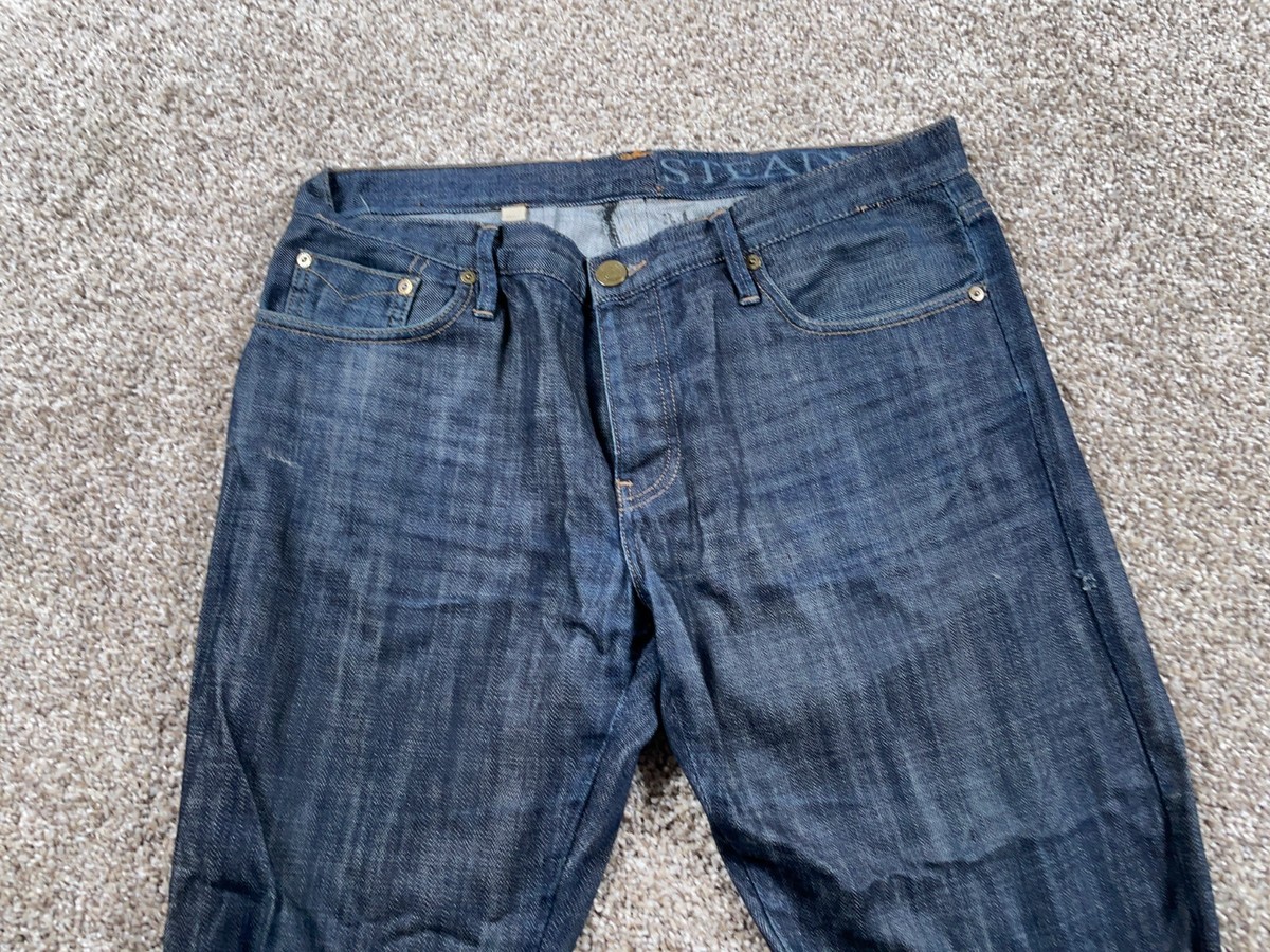 Burberry Brit Steadman Slim Fit Jeans Men's 34 x 31 Dark Blue
