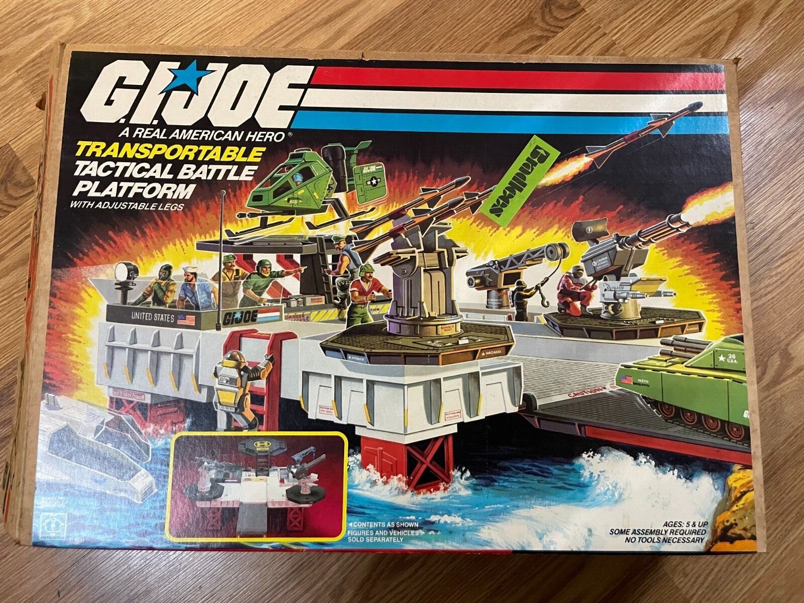 1985 GI Joe Transportable Tactical Battle Platform 100% Complete w/ Box