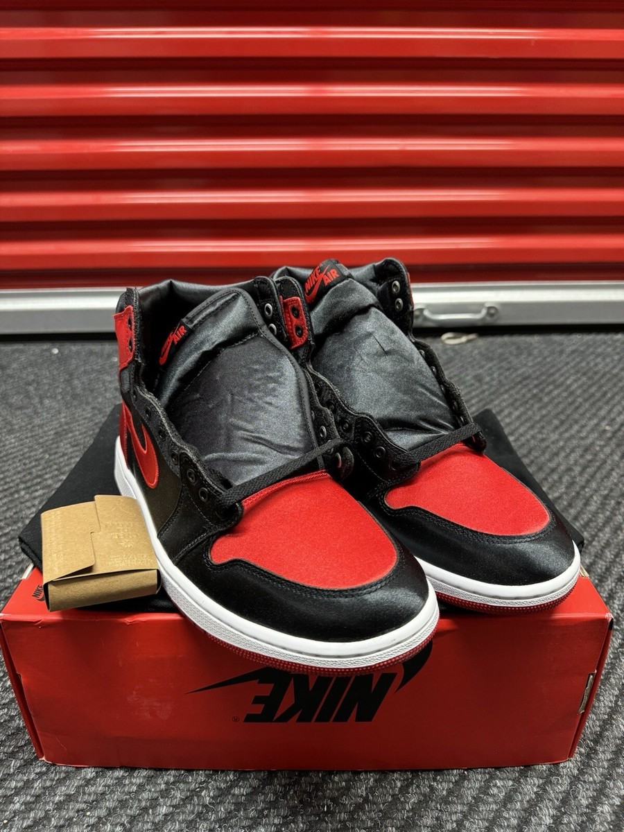 Air Jordan 1 Retro High OG Satin Bred Womens Size 11.5 Air Jordan 1 Retro High OG Satin Bred Womens Size 11.5
