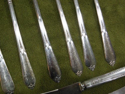Rogers Bros x11 IS INSPIRATION CORN Silber Teller Besteck 55 Teile - Bild 6 von 8