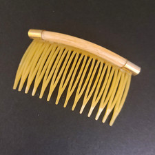 Vintage Cream Color Hair Comb Made in USA