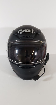 SHOEI RF1200 Moto Helmet Matte Black Clear Visor Sena 20S HD BT