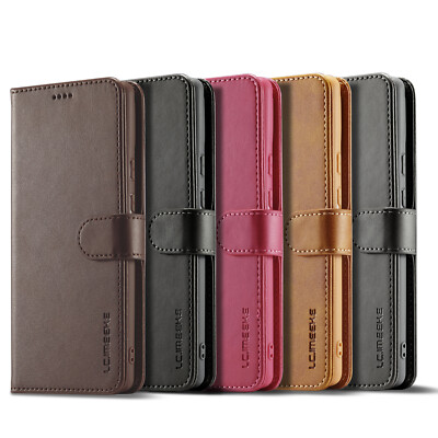 Flip Leather Phone Case For iPhone 17 Pro Max 16 Plus 15 Magnetic Wallet Cover
