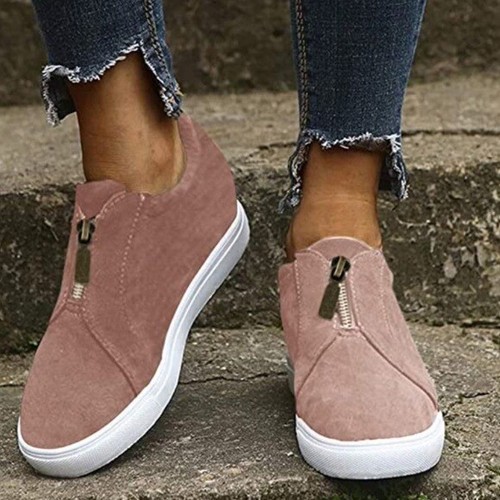 Women's Low Top Wedge Platform Sneakers 