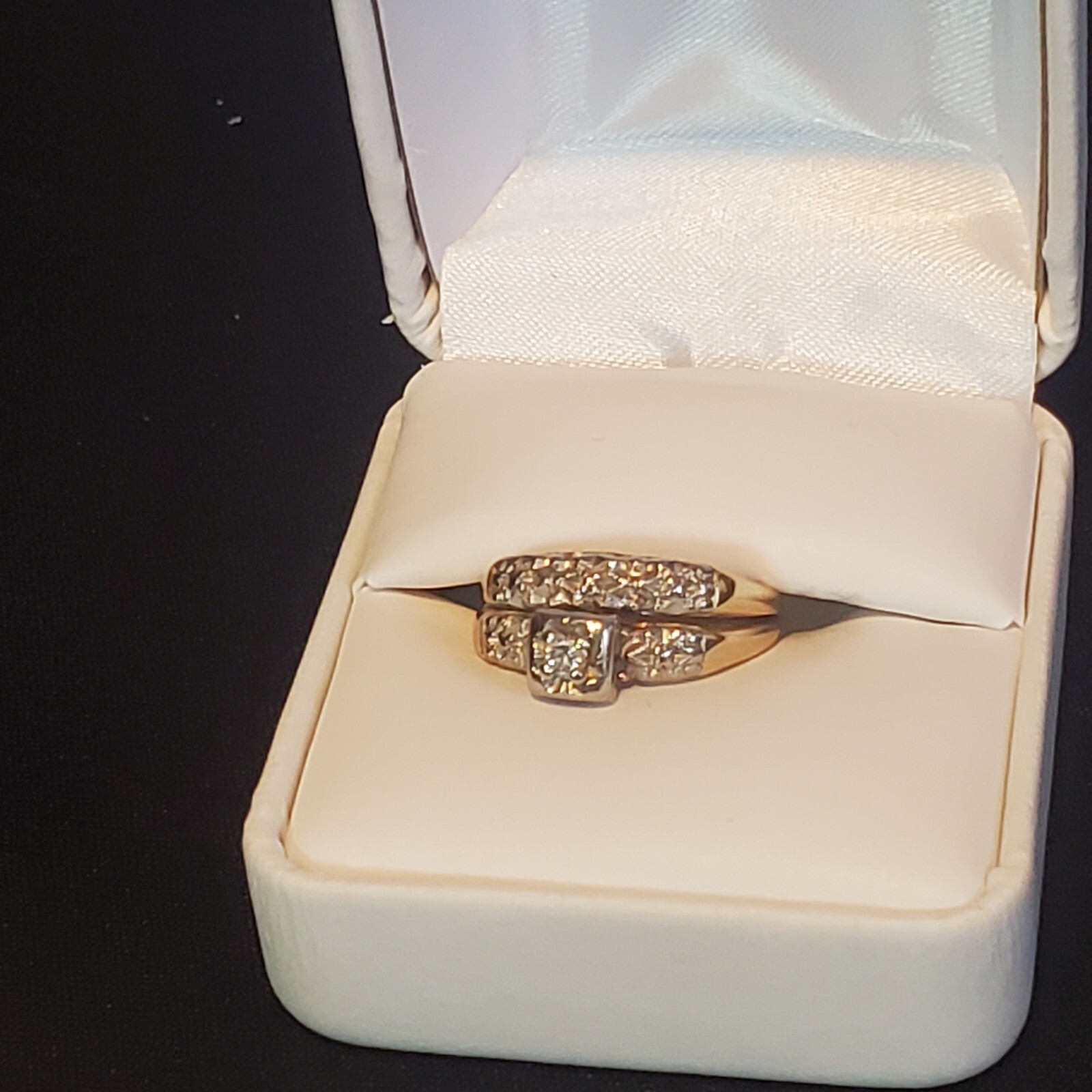 Vintage Womens Wedding Ring Size 8, 10K Gold Diamond Tested eBay