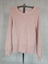 NWT Lauren Conrad Knit Sweater Womens Size XL X-Large Long Sleeve Blush Pink NEW