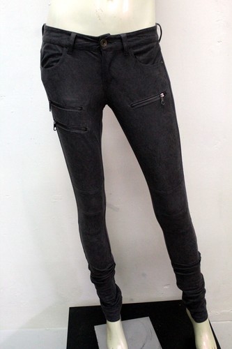 Guess Los Angeles Woman Pants Size 40 Jeans Gray Logo - Picture 5 of 14