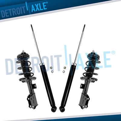 Front Left Right Struts w/ Coil Spring Rear Shocks for Hyundai Sonata Kia Optima