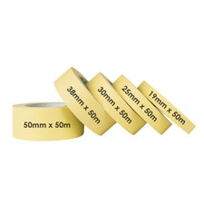 Masking tape BOLL 80°C for paint jobs car refinishing 19-50mm/50m yellow 1pcs