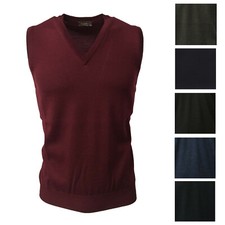 FERRANTE gilet uomo 100% lana MADE IN ITALY modello G22703