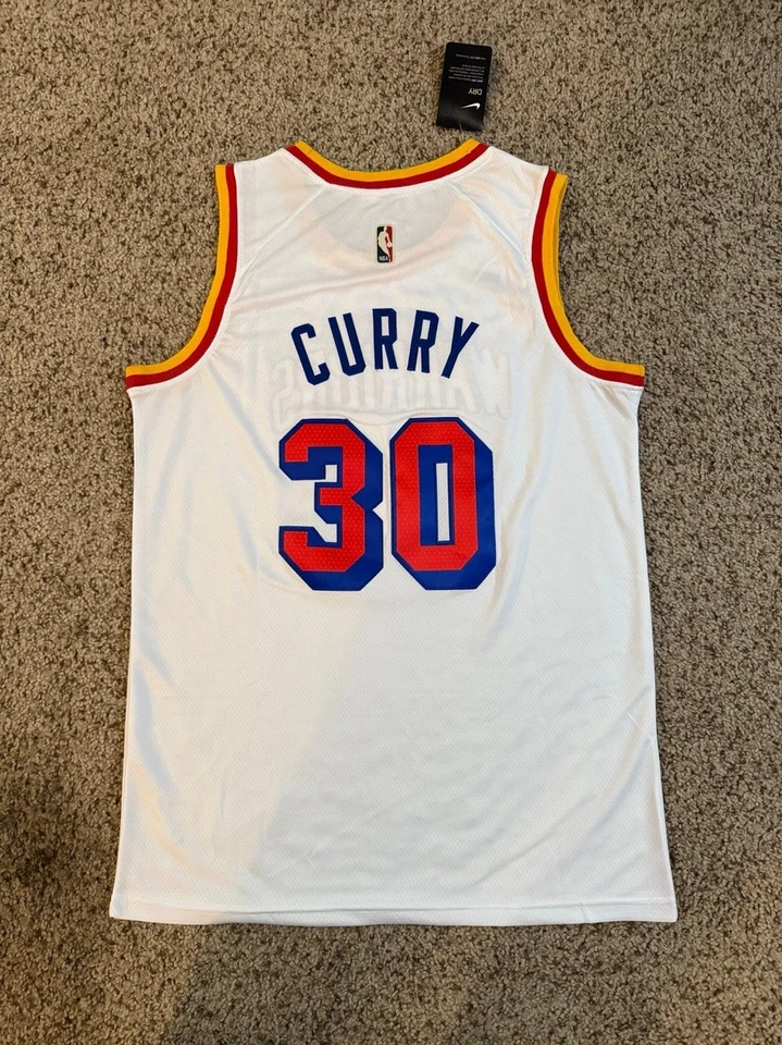 Camiseta deportiva clásica de los Golden State Warriors de madera dura #30 Stephen Curry (grande) Foto 2 de 4