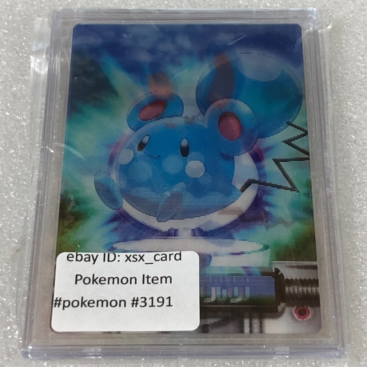 Pokemon Vintage 2003 Zukan 3D Lenticular Card - Azurill Marill