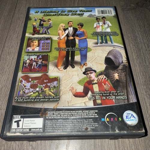 The Sims 2 (PC, 2004) - All 4 Discs, Big Box Jewel Case - Great Condition - Picture 3 of 3