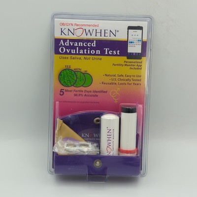KNOWHEN Advanced Saliva Ovulation Test Kit w/ Personalized Fertility Monitor App