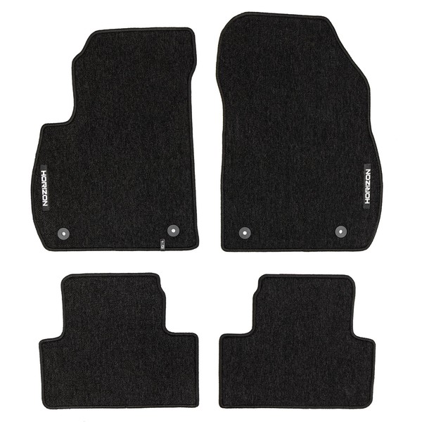 Velours FußMatten FüR Opel Zafira C 2012-19 Autoteppich Automatten Schwarz 4Tlg-image